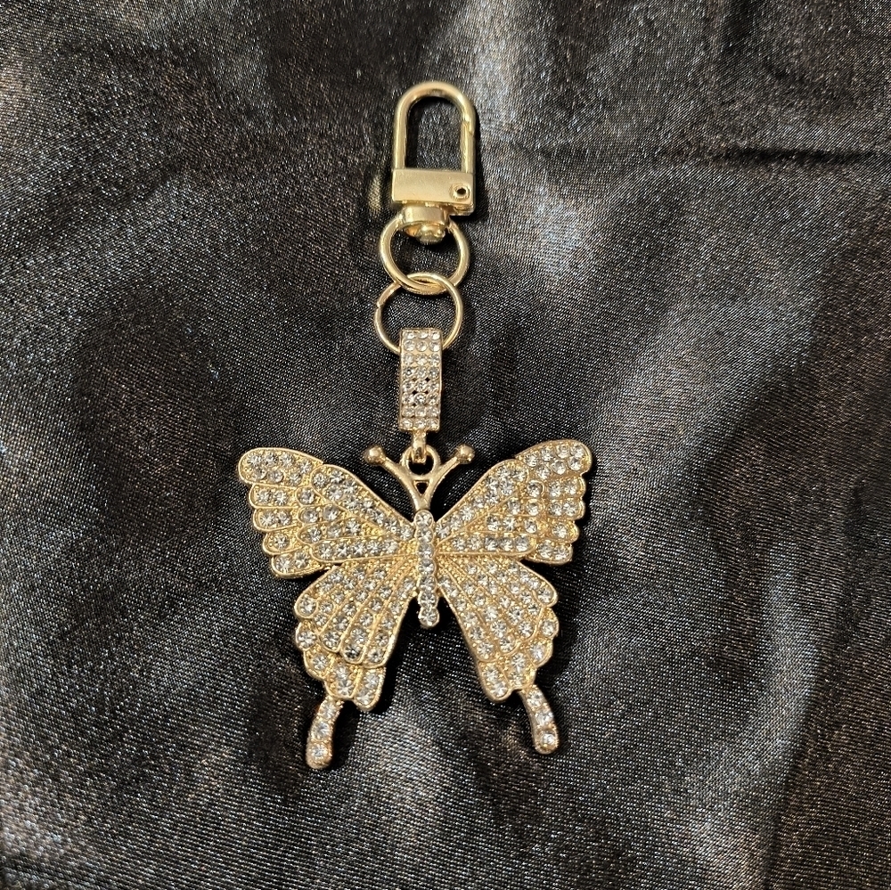 Sparkling Rhinestone Bag Accessory Keychain - Picture 3 of 4